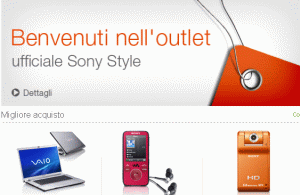 Sony Style Outlet: offerte e prezzi Sony